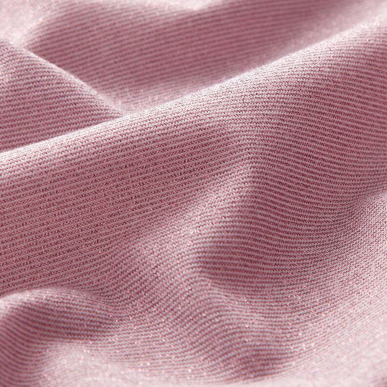 Mezcla de punto con purpurina – rosa viejo claro,  image number 2