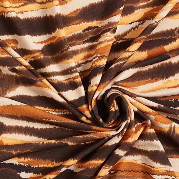 Jersey de viscosa con estampado tie dye – anémona/marrón,  image number 3