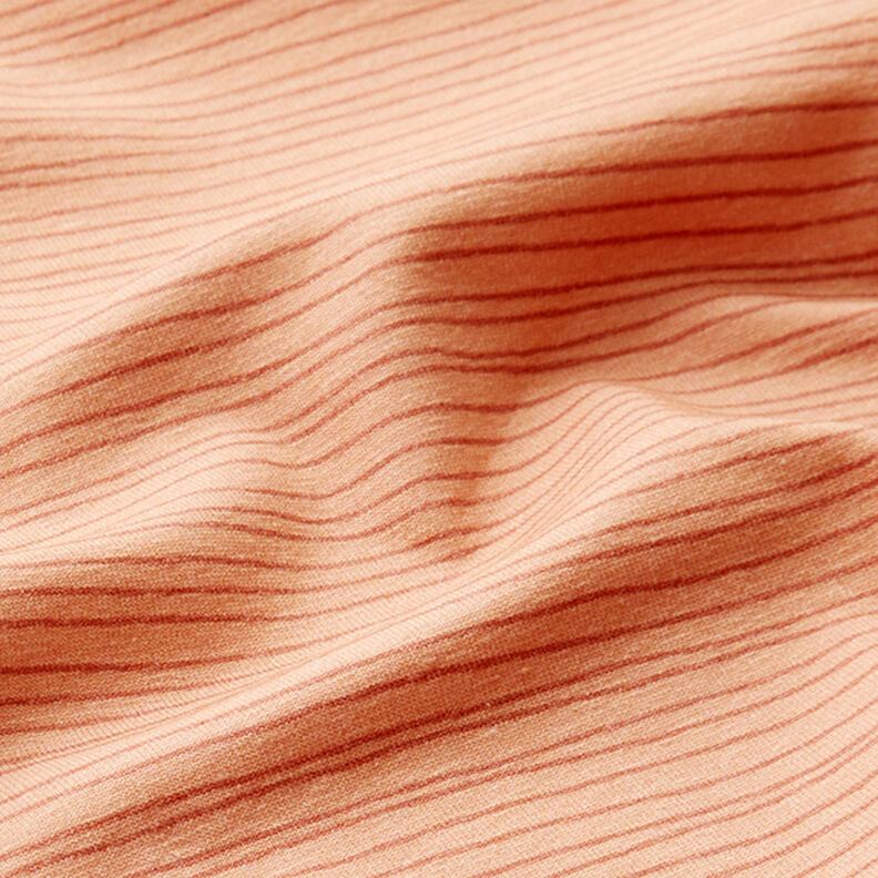 Punto de algodón rayas estrechas – salmón,  image number 2