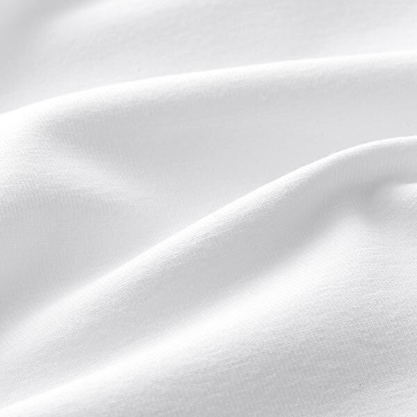 Tela de jersey de algodón Uni mediano – blanco,  image number 4