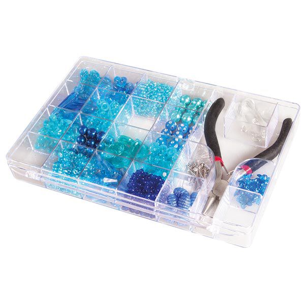 Caja de perlas con alicates | Rayher – azul,  image number 2