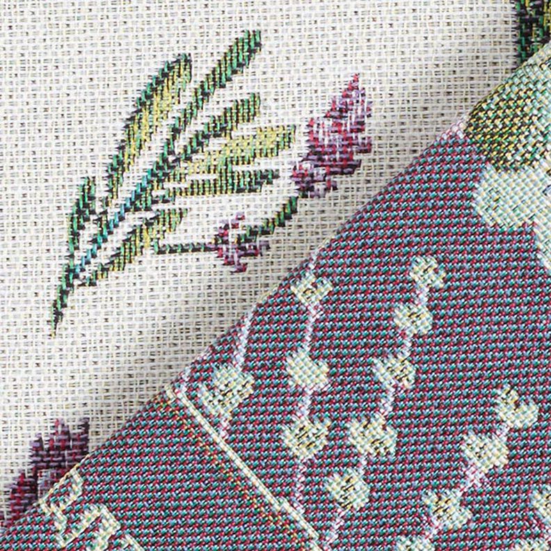 Tela decorativa Tapiz Lavanda violeta – blanco lana/lila,  image number 4