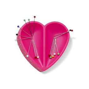 Cojín de sastre en forma de corazón magnético [ Medidas:  80  x 80  x 26 mm  ] | Prym Love – pink, 