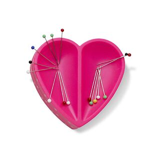 Cojín de sastre en forma de corazón magnético [ Medidas:  80  x 80  x 26 mm  ] | Prym Love – pink, 