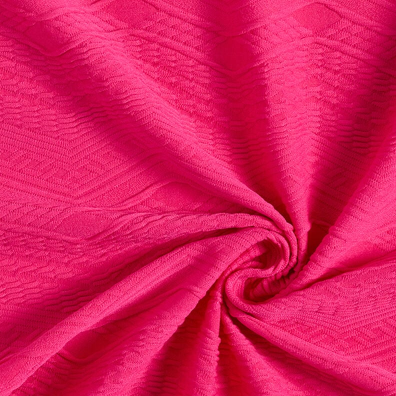 Jersey jacquard en zigzag – rosa intenso,  image number 3