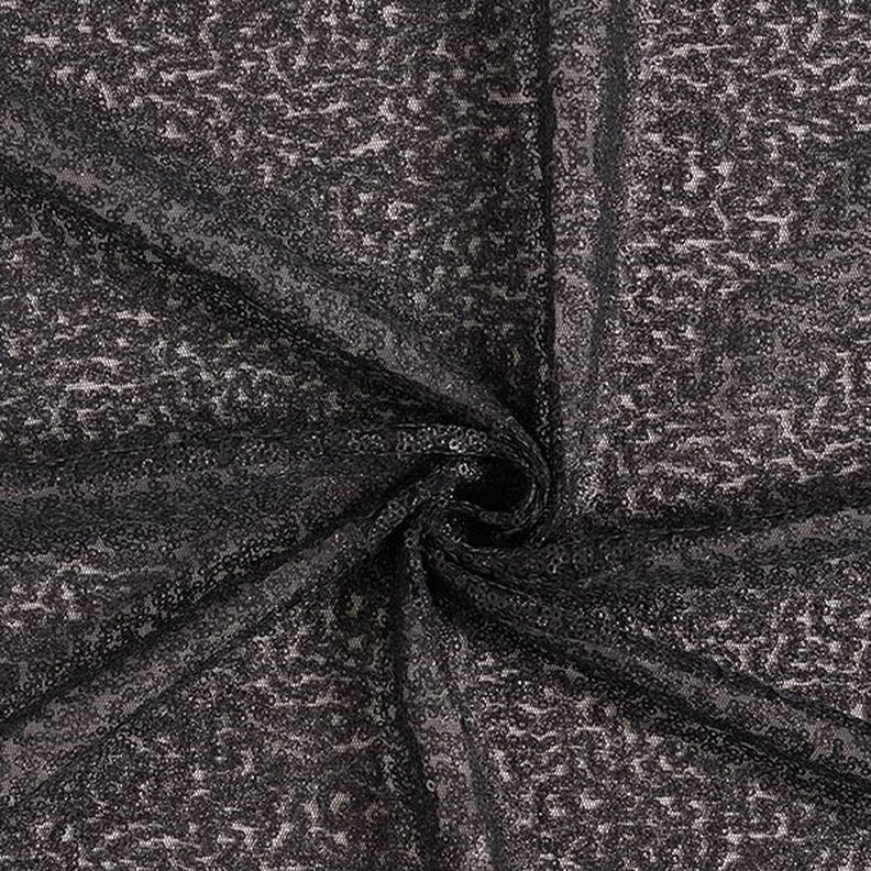 Tela con lentejuelas serpentinas – negro,  image number 3