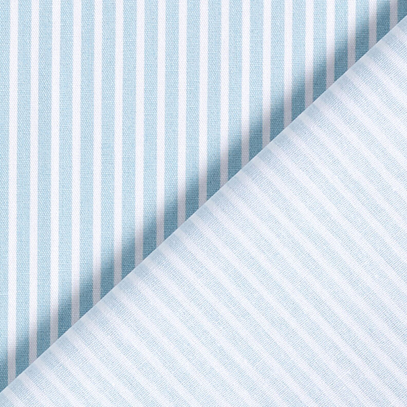 Popelina de algodón Rayas – azul claro/blanco,  image number 4