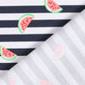Tela de jersey de algodón Tajadas de melón – blanco/azul noche,  thumbnail number 4