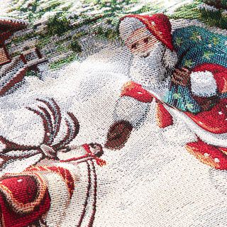Panel Tapiz Papá Noel – blanco lana, 