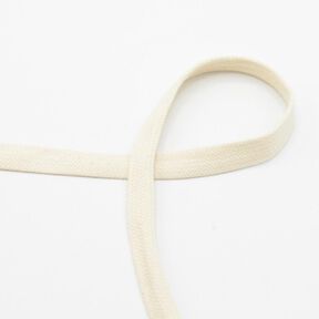 Cordón plano Sudadera Algodón [15 mm] – blanco lana, 
