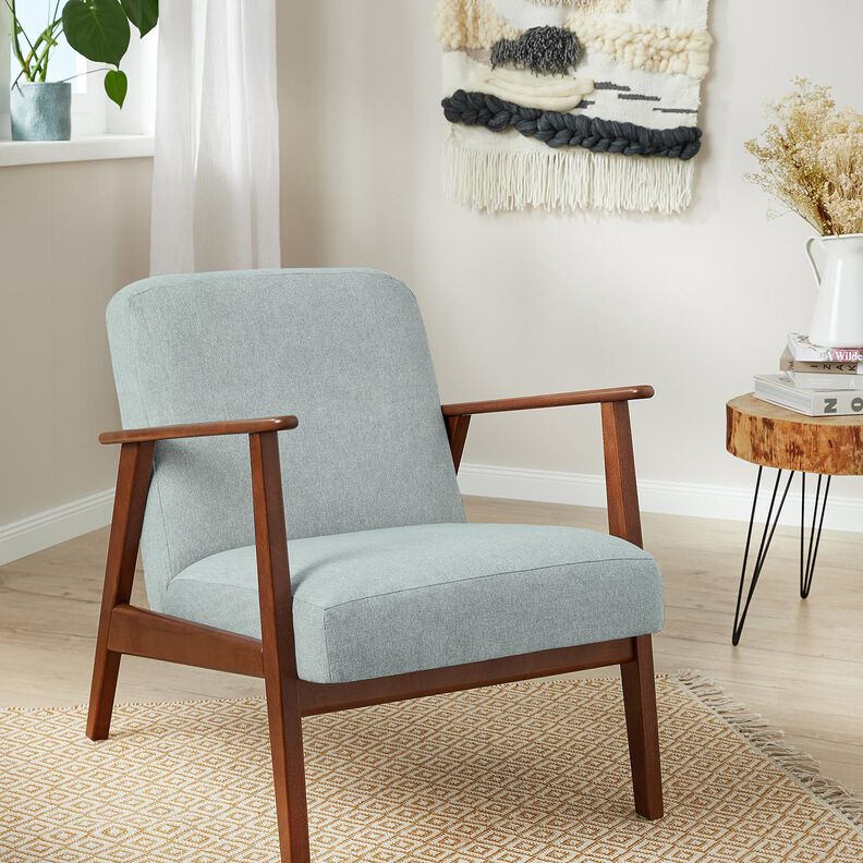 Tela de tapicería Estructura fina – azul claro,  image number 4