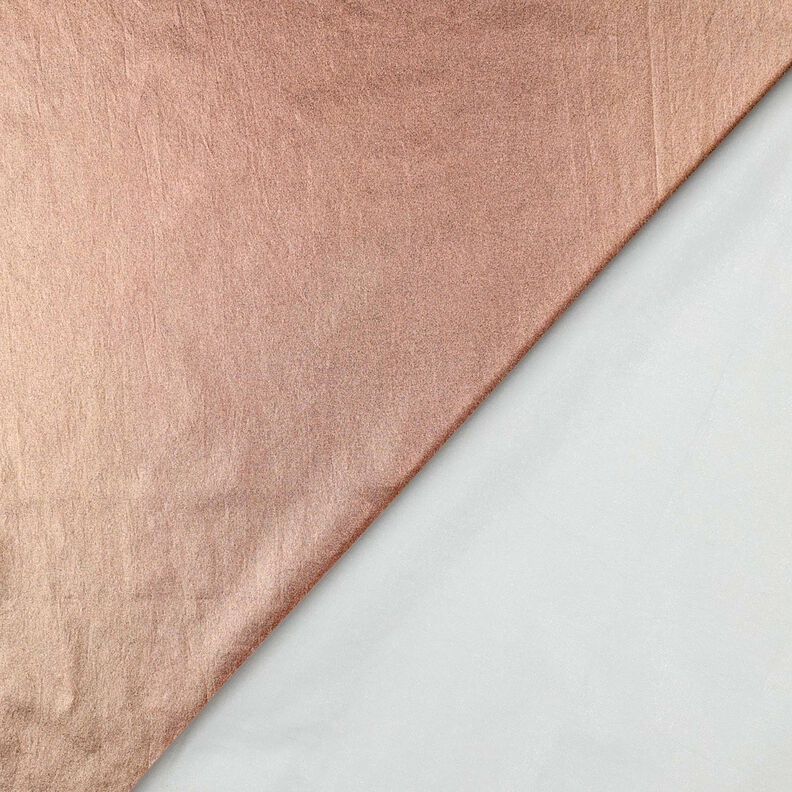 Popelina de algod&oacute;n acabado laminado Uni &ndash; oro rosa metalizado,  image number 3