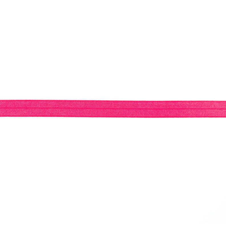Cinta ribeteadora elástica  brillante [15 mm] – rosa intenso,  image number 1