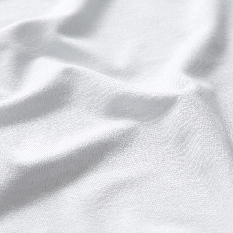 Tela de jersey de viscosa Brillante – blanco,  image number 2