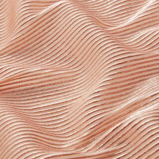 Organza Lurex Streifen – salmón/rosa dorado, 