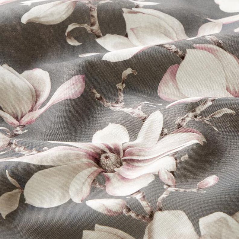 Telas para exteriores Lona magnolias – gris,  image number 2