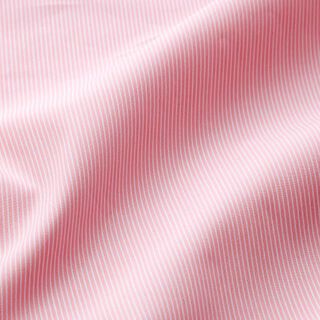Mezcla de algodón Rayas estrechas – blanco/rosa oscuro, 