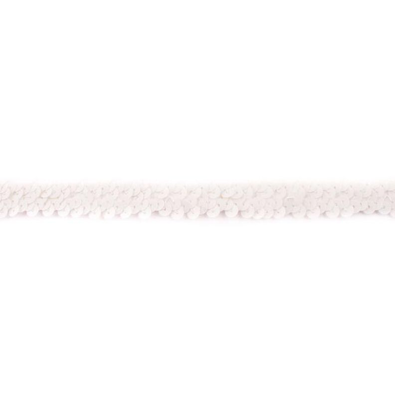 Ribete con lentejuelas elástico [20 mm] – marfil,  image number 1