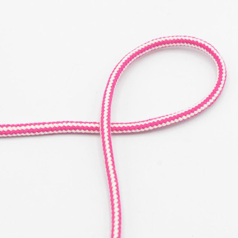 Cordel de algodón 2 colores [Ø 8 mm] – rosa intenso,  image number 1