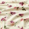 Mezcla de lino y viscosa Flores de acuarela – naturaleza/uva,  thumbnail number 2