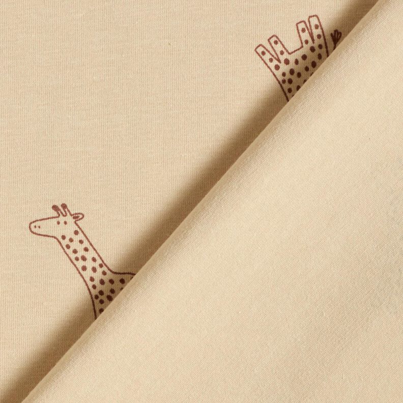 Tela de jersey de algod&oacute;n Jirafas &ndash; almendra,  image number 4