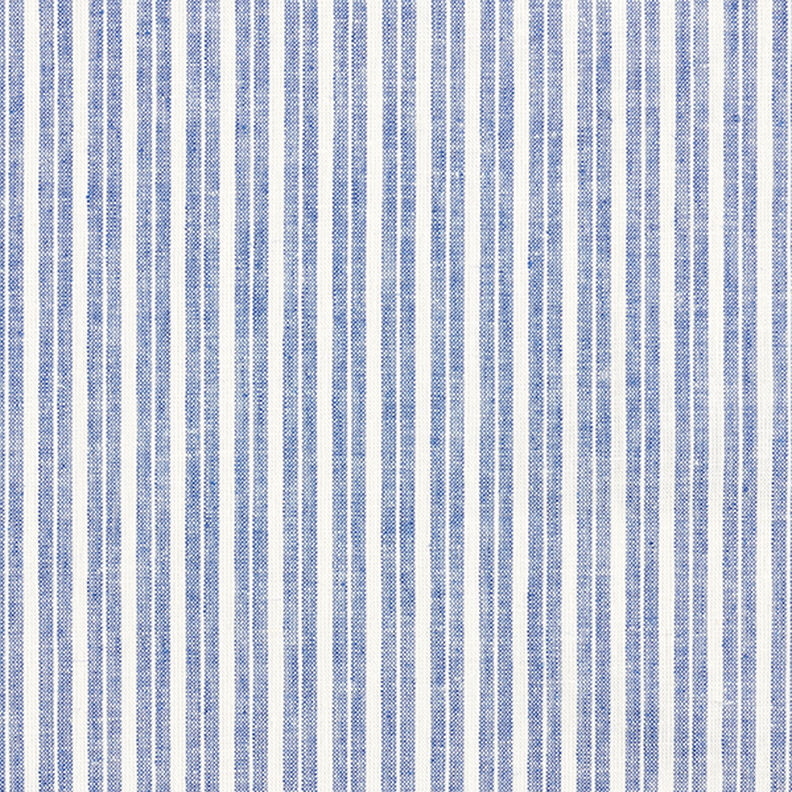Mezcla de lino y algodón Rayas anchas – azul vaquero/blanco lana,  image number 1