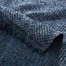 Tela de abrigo de lana estilo zigzag – azul marino,  thumbnail number 5