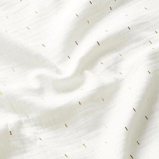 Muselina Estampado de lámina Rectángulo | by Poppy – blanco lana, 