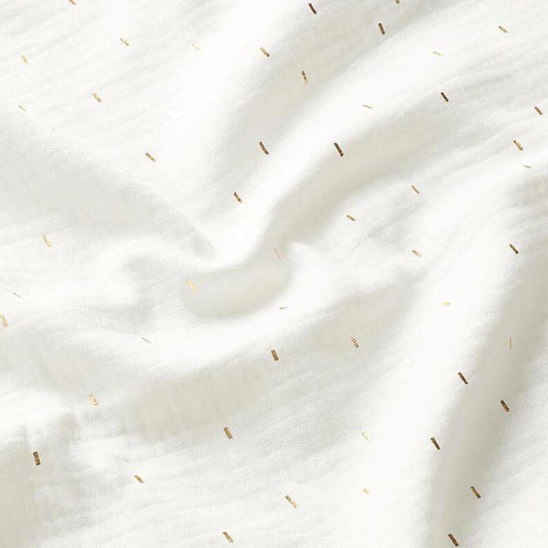 Muselina Estampado de lámina Rectángulo | by Poppy – blanco lana,  image number 2