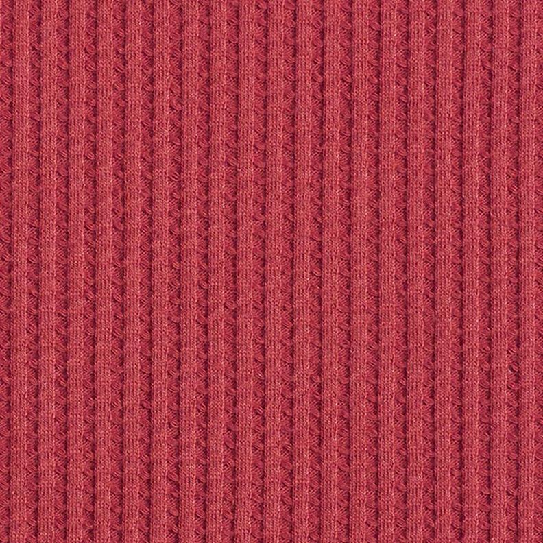 Jersey de algodón con relieves Uni – carmín,  image number 3
