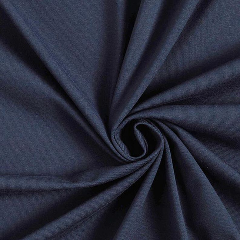 Tela de jersey de algodón Uni mediano – azul noche,  image number 1