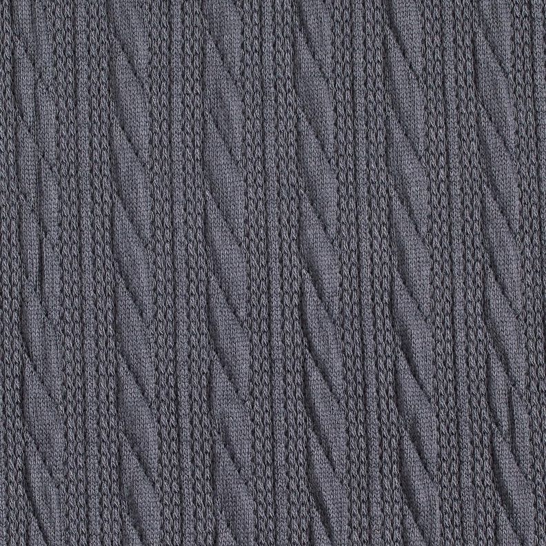 Punto Cloqué Patrón trenzado – azul noche,  image number 1