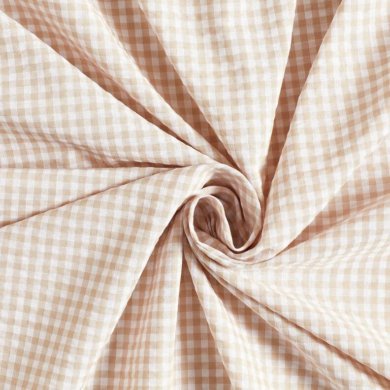 <h2>Seersucker a cuadros peque&ntilde;os, beige &ndash; an&eacute;mona/blanco &ndash; con estructura caracter&iacute;stica y patr&oacute;n,  image number 3
