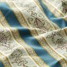 Tela de tapicería jacquard Rayas Biedermeier – crema/azul,  thumbnail number 2