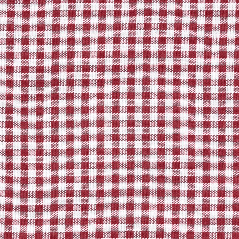 Tela de algodón Pequeño vichy – rojo oscuro/blanco,  image number 1