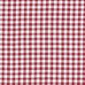 Tela de algodón Pequeño vichy – rojo oscuro/blanco,  thumbnail number 1