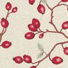 Tela decorativa Tapiz Rosa mosqueta – beige claro/rojo,  thumbnail number 9