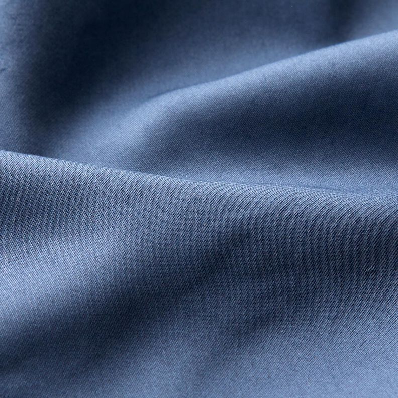 Satén de algodón Uni – azul vaquero,  image number 3