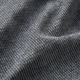 Tela de tapicería Apariencia de pana Ondas – gris oscuro, 