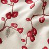 Tela decorativa Tapiz Rosa mosqueta – beige claro/rojo,  thumbnail number 2