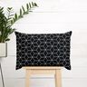 Tela decorativa Jacquard Cubos modernos – negro/marfil,  thumbnail number 6