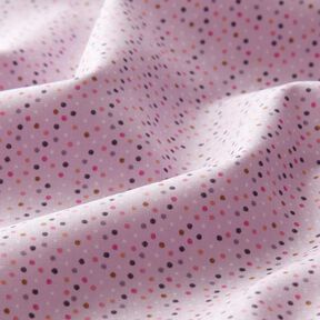 Popelina de algodón Mini puntos de colores – violeta pastel, 