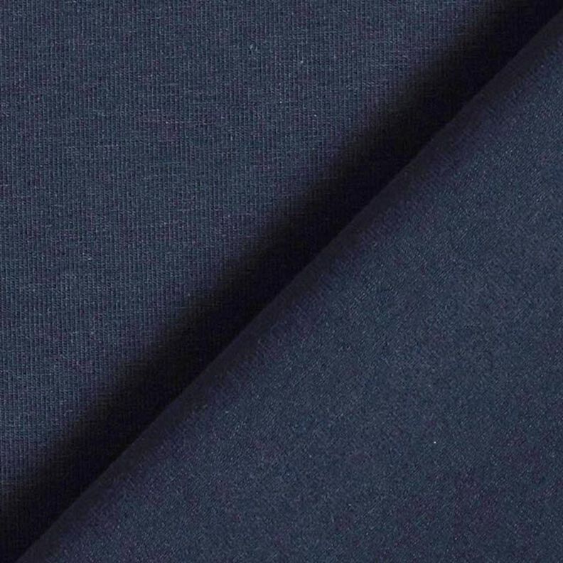 Tela de jersey de algodón Uni mediano – azul noche,  image number 5
