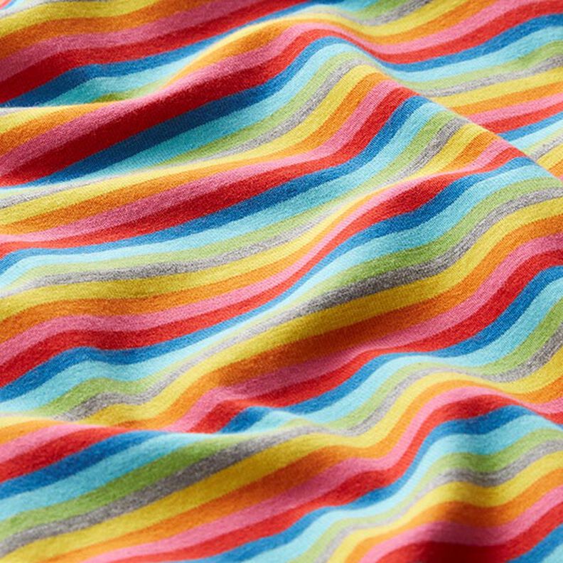 Tela de jersey de algodón Tirabuzón de arcoíris | by Poppy,  image number 2