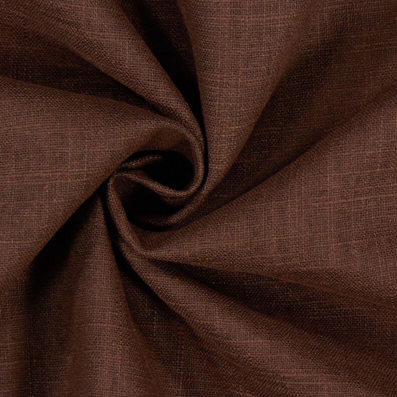 Tejido de lino con mezcla de ramio mediano – marrón oscuro,  image number 3