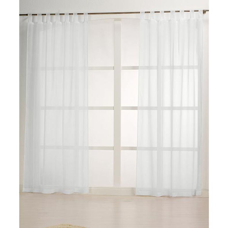 Tela para cortinas Rayas anchas Hilo con efecto 300 cm – blanco,  image number 5