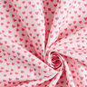 Tela decorativa sarga de algodón Mini corazones – rosa oscuro,  thumbnail number 3