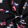Tela de viscosa con flores pintadas – negro,  thumbnail number 3
