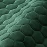 Tela de tapicería Terciopelo acolchado en diseño de panal – verde oscuro,  thumbnail number 2
