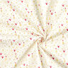 Tela de algodón Popelina Corazones y estrellas – blanco lana/dorado,  thumbnail number 3